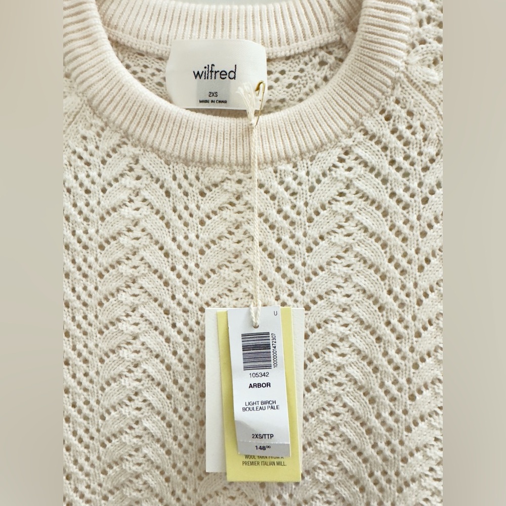 Wilfred Cream Knit Sweater